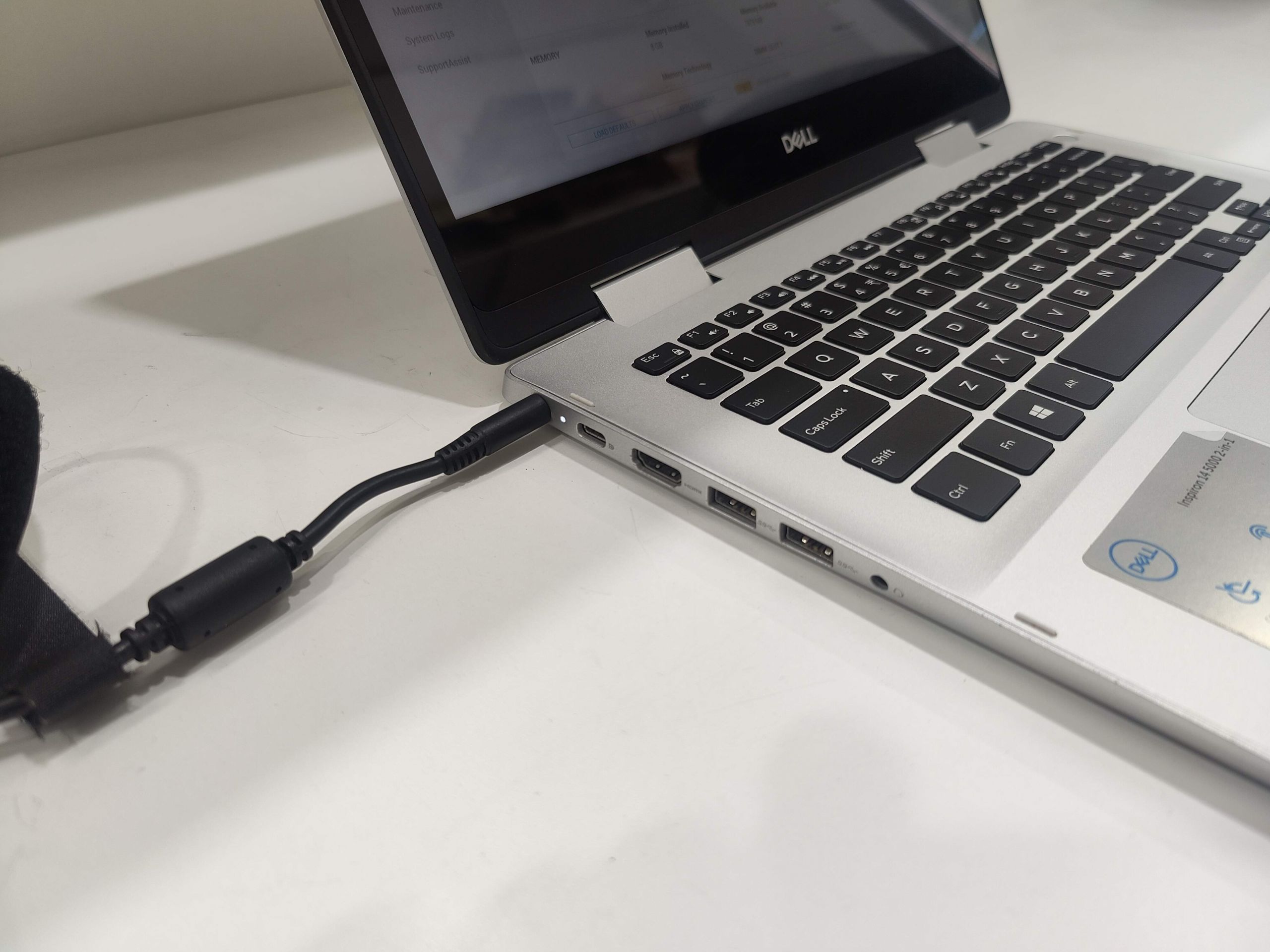 Picture of a Dell Inspiron 14 with Resolved Charging Problem A Picture of a Dell Inspiron 14 with Resolved Charging Problem A