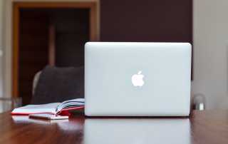 Apple MacBook on desk