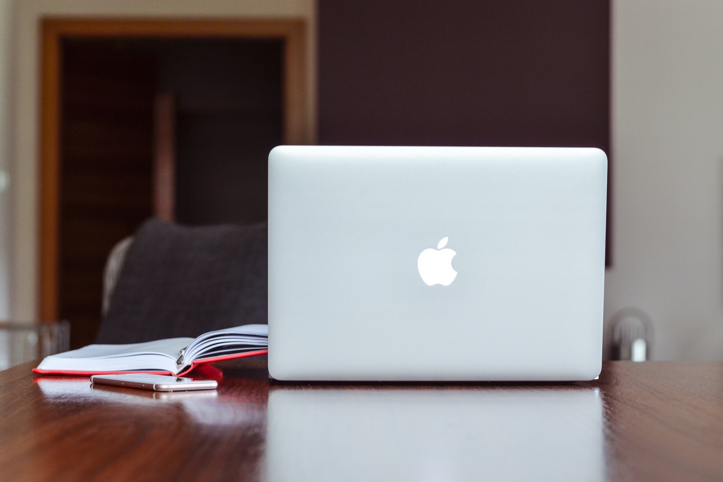 Apple MacBook on desk