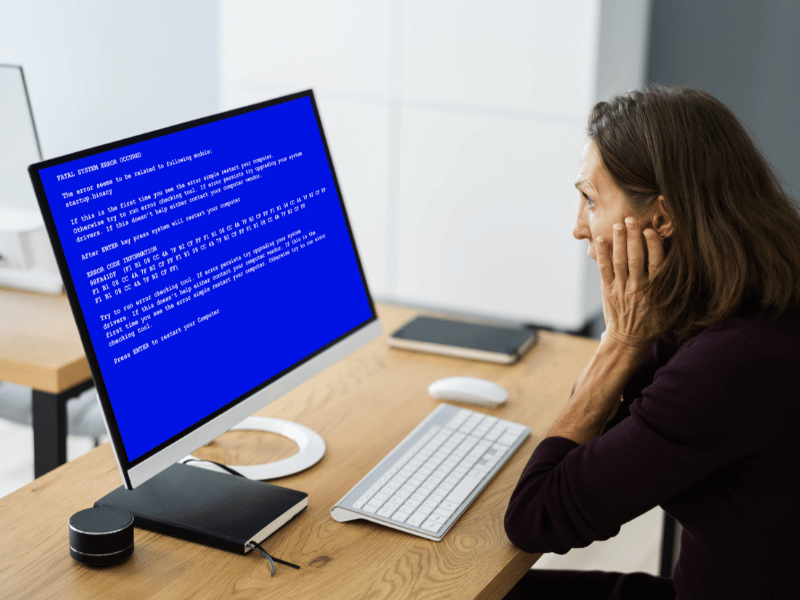 common computer issues Blue Screen of Death (BSOD)