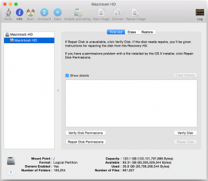 Repair Disk Permissions