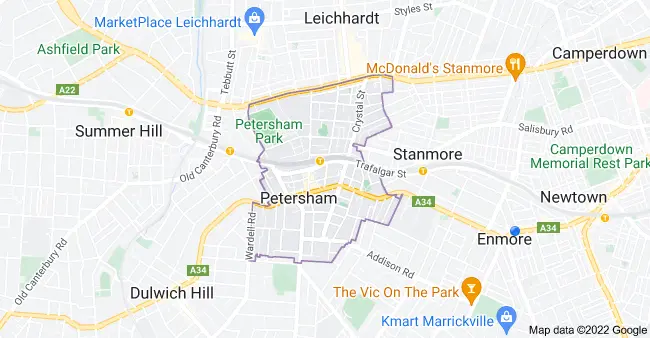 petersham map